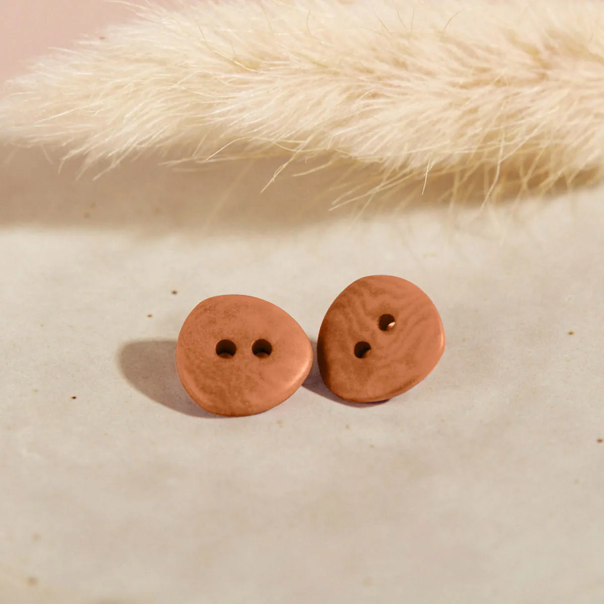 Pecan pie knoopjes 12 mm  - jaipur knopen - Atelier Brunette